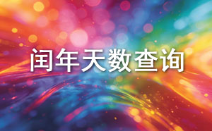 闰年天数查询工具