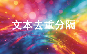 文本去重分隔工具